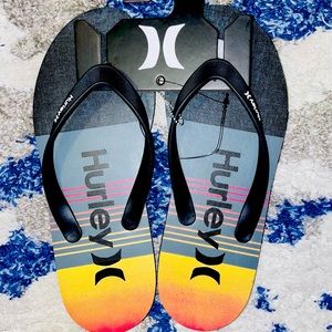 Hurley One and Only Breakwater Flip Flops Sz 10